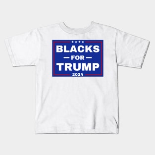 Blacks-for-trump-2024 Kids T-Shirt